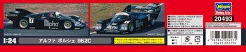 Hasegawa 1/24 Alpha Porsche 962C Japanese Scale Model Kit Plastic Racing Cars- Japan Figure Store - #1 Bring To You The Best Japanese Goods