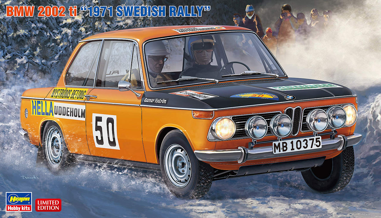 HASEGAWA 20381 Bmw 2002Ti 1971 Swedish Rally 1/24 Scale Kit- Japan Figure Store - #1 Bring To You The Best Japanese Goods