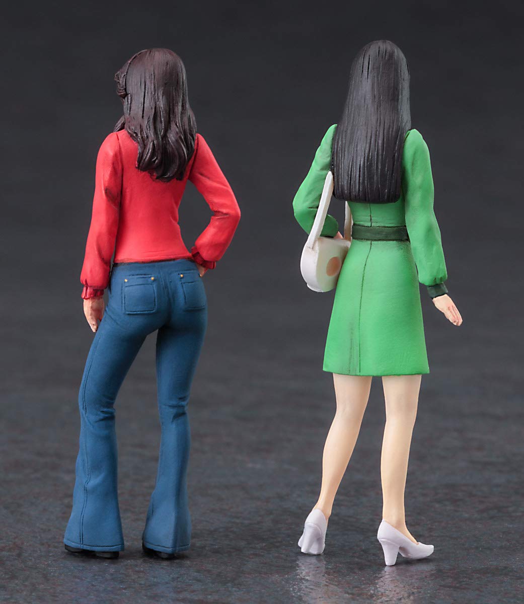Hasegawa 70`s Girls Figure 1/24 Japanese Painted Scale Models Character Toys- Japan Figure Store - #1 Bring To You The Best Japanese Goods