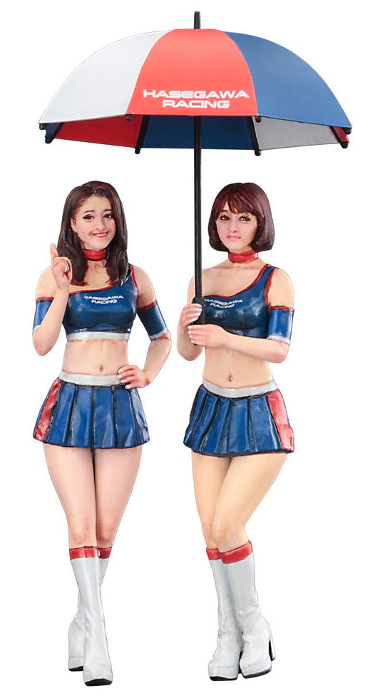 HASEGAWA 1/24 Figure Collection 09 Racing Queen 2 Girls Set Plastic Model- Japan Figure Store - #1 Bring To You The Best Japanese Goods