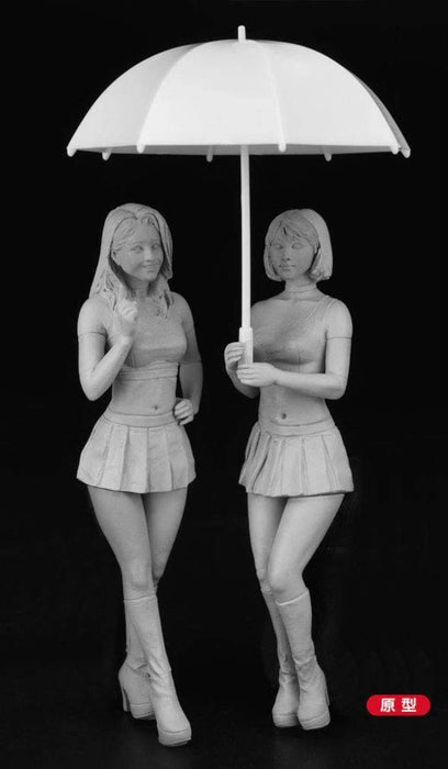 HASEGAWA 1/24 Figure Collection 09 Racing Queen 2 Girls Set Plastic Model- Japan Figure Store - #1 Bring To You The Best Japanese Goods
