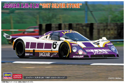 HASEGAWA 1/24 Jaguar Xjr-8 Lm 1987 Silver Stone Plastic Model- Japan Figure Store - #1 Bring To You The Best Japanese Goods