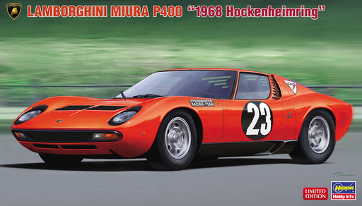 HASEGAWA 1/24 Lamborghini Miura P400 '1968 Hockenheimring' Plastic Model- Japan Figure Store - #1 Bring To You The Best Japanese Goods