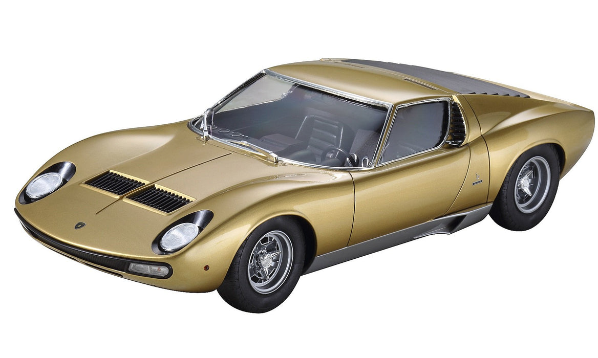 HASEGAWA 20319 Lamborghini Miura P400 Sv 'Chassis No.5030' Gold Restore 1/24 Scale Kit- Japan Figure Store - #1 Bring To You The Best Japanese Goods