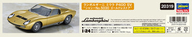 HASEGAWA 20319 Lamborghini Miura P400 Sv 'Chassis No.5030' Gold Restore 1/24 Scale Kit- Japan Figure Store - #1 Bring To You The Best Japanese Goods
