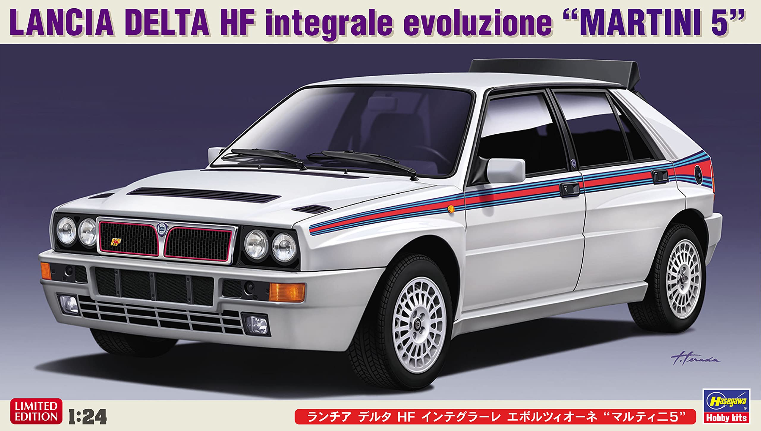 Hasegawa 1/24 Lancia Delta Hf Integrale Evoluzione Martini 5 Classical Car Models- Japan Figure Store - #1 Bring To You The Best Japanese Goods