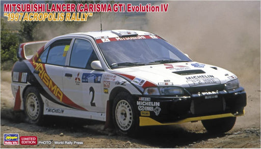 HASEGAWA 1/24 Mitsubishi Lancer Carisma Gt Evolution Iv '1997 Acropolis Rally' Plastic Model- Japan Figure Store - #1 Bring To You The Best Japanese Goods