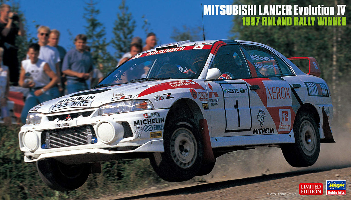 Hasegawa 1/24 Mitsubishi Lancer Evolution IV 1997 Finland Rally Winner Plastic Racing Car- Japan Figure Store - #1 Bring To You The Best Japanese Goods