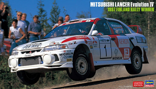 Hasegawa 1/24 Mitsubishi Lancer Evolution IV 1997 Finland Rally Winner Plastic Racing Car- Japan Figure Store - #1 Bring To You The Best Japanese Goods
