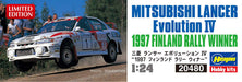Hasegawa 1/24 Mitsubishi Lancer Evolution IV 1997 Finland Rally Winner Plastic Racing Car- Japan Figure Store - #1 Bring To You The Best Japanese Goods