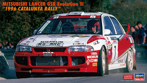 HASEGAWA 1/24 Mitsubishi Lancer Gsr Evolution 3 '1996 Catalunya Rally' Plastic Model- Japan Figure Store - #1 Bring To You The Best Japanese Goods