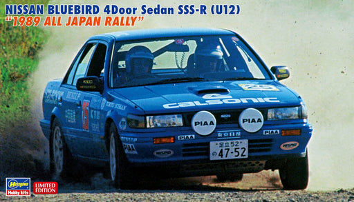 HASEGAWA 1/24 Nissan Bluebird 4Door Sedan Sss-R U12 1989 All Japan Rally Plastic Model- Japan Figure Store - #1 Bring To You The Best Japanese Goods