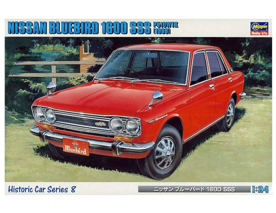 Hasegawa 1/24 Nissan Bluebird 1600 SSS P510Wtk (1969) Japanese Classical Car Model- Japan Figure Store - #1 Bring To You The Best Japanese Goods