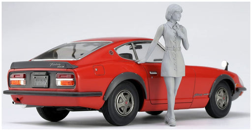 HASEGAWA 1/24 Nissan Fairlady 240Zg W/ '70S Girls Figure Plastic Model- Japan Figure Store - #1 Bring To You The Best Japanese Goods