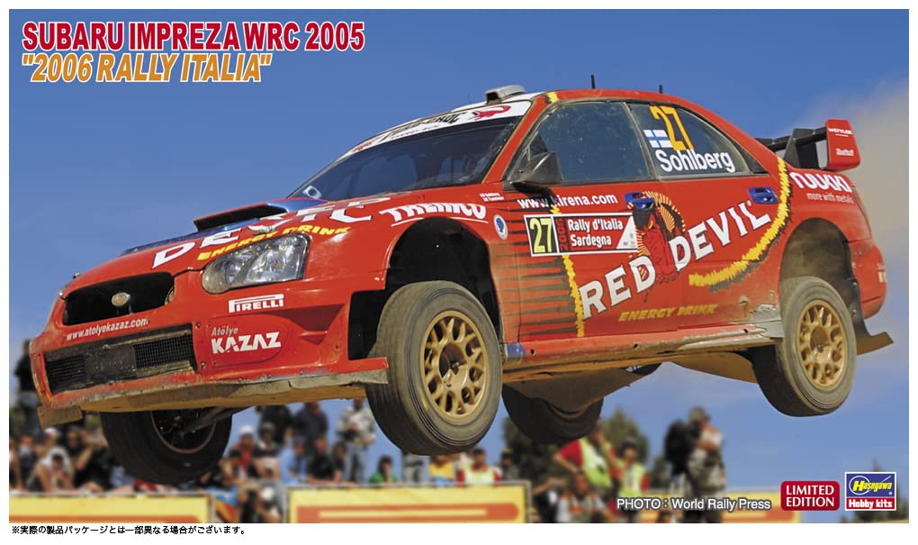 HASEGAWA 1/24 Subaru Impreza Wrc 2005 '2006 Rally Italy' Plastic Model- Japan Figure Store - #1 Bring To You The Best Japanese Goods