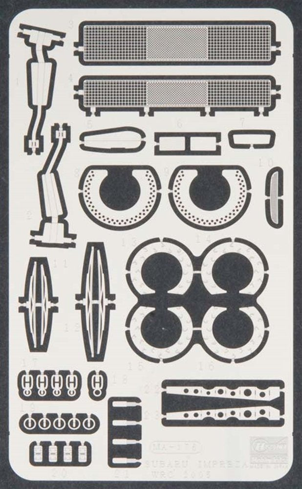 Hasegawa Subaru Impreza Wrc 2005 Rally Japan 1/24 Etching Parts Plastic Model Parts- Japan Figure Store - #1 Bring To You The Best Japanese Goods