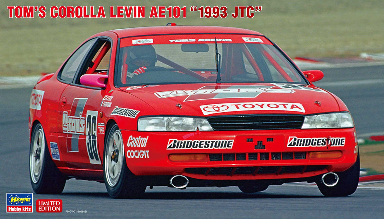 HASEGAWA 1/24 Tom'S Corolla Levin Ae101 1993 Jtc Plastic Model- Japan Figure Store - #1 Bring To You The Best Japanese Goods