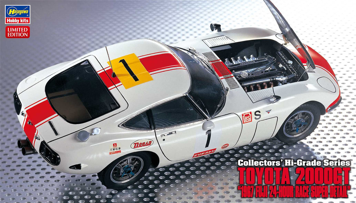 Hasegawa 1/24 Toyota 2000Gt 1967 Fuji 24Hr Race Super Detail Japanese Model Kit- Japan Figure Store - #1 Bring To You The Best Japanese Goods