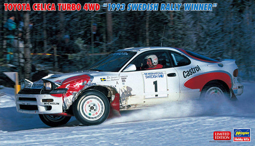 Hasegawa 1/24 Toyota Celica Turbo 4Wd 1993 Swedish Rally Winner Scale Racing Car- Japan Figure Store - #1 Bring To You The Best Japanese Goods