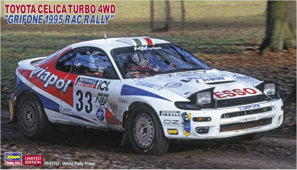 HASEGAWA 1/24 Toyota Celica Turbo 4Wd Grifone 1995 Rac Rally Plastic Model- Japan Figure Store - #1 Bring To You The Best Japanese Goods