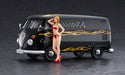 Hasegawa Sp464 Volkswagen Type 2 Delivery Van Fire Pattern W/Blonde Girl Figure 1/24 Scale Toy- Japan Figure Store - #1 Bring To You The Best Japanese Goods
