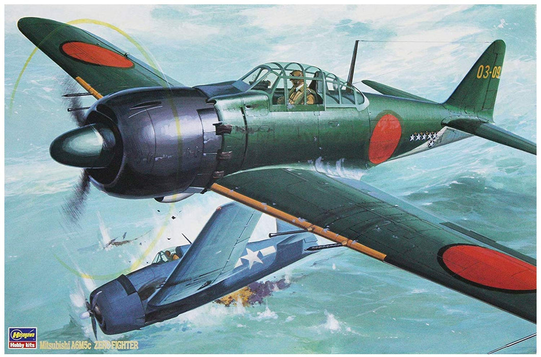 HASEGAWA 1/32 Mitsubishi A6M5C Zero Fighter Plastic Model- Japan Figure Store - #1 Bring To You The Best Japanese Goods