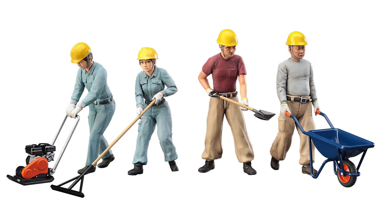 HASEGAWA 1/35 Construction Workers Set A Plastic Model- Japan Figure Store - #1 Bring To You The Best Japanese Goods