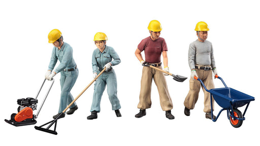 HASEGAWA 1/35 Construction Workers Set A Plastic Model- Japan Figure Store - #1 Bring To You The Best Japanese Goods