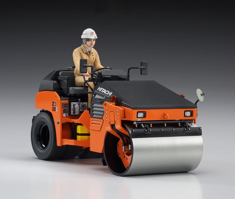 Hasegawa 1/35 Hitachi Construction Machinery Vibratory Combined Roller Zc50C-5 Plastic Model Kit- Japan Figure Store - #1 Bring To You The Best Japanese Goods