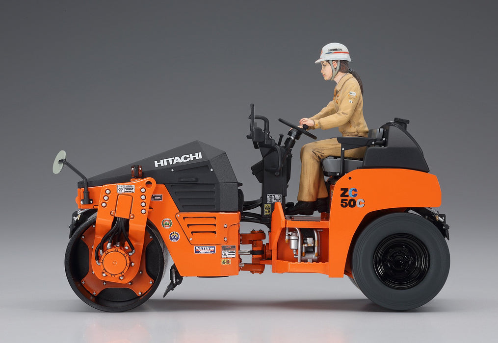 Hasegawa 1/35 Hitachi Construction Machinery Vibratory Combined Roller Zc50C-5 Plastic Model Kit- Japan Figure Store - #1 Bring To You The Best Japanese Goods