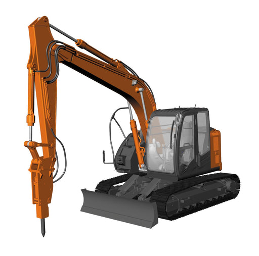 Hasegawa 1/35 Zaxis135Us Hydraulic Breaker 66109- Japan Figure Store - #1 Bring To You The Best Japanese Goods