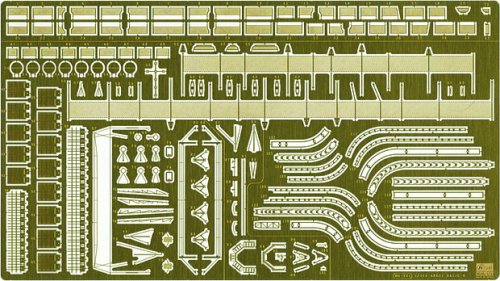 Hasegawa 1/350 Japanese Navy Akagi Detail Up Etching Parts Basic B Plastic Model Parts Qg27- Japan Figure Store - #1 Bring To You The Best Japanese Goods