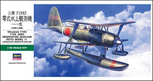Hasegawa 1/48 Mitsubishi F1m2 Type Zero Observer Seaplane Pete Type11 Kit- Japan Figure Store - #1 Bring To You The Best Japanese Goods