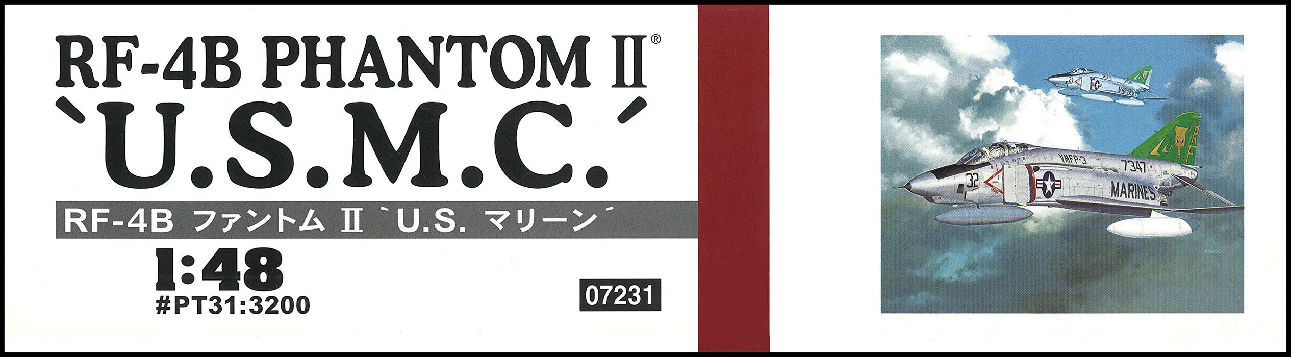 HASEGAWA Pt31 Rf-4B Phantom Ii Us Marine 1/48 Scale Kit- Japan Figure Store - #1 Bring To You The Best Japanese Goods