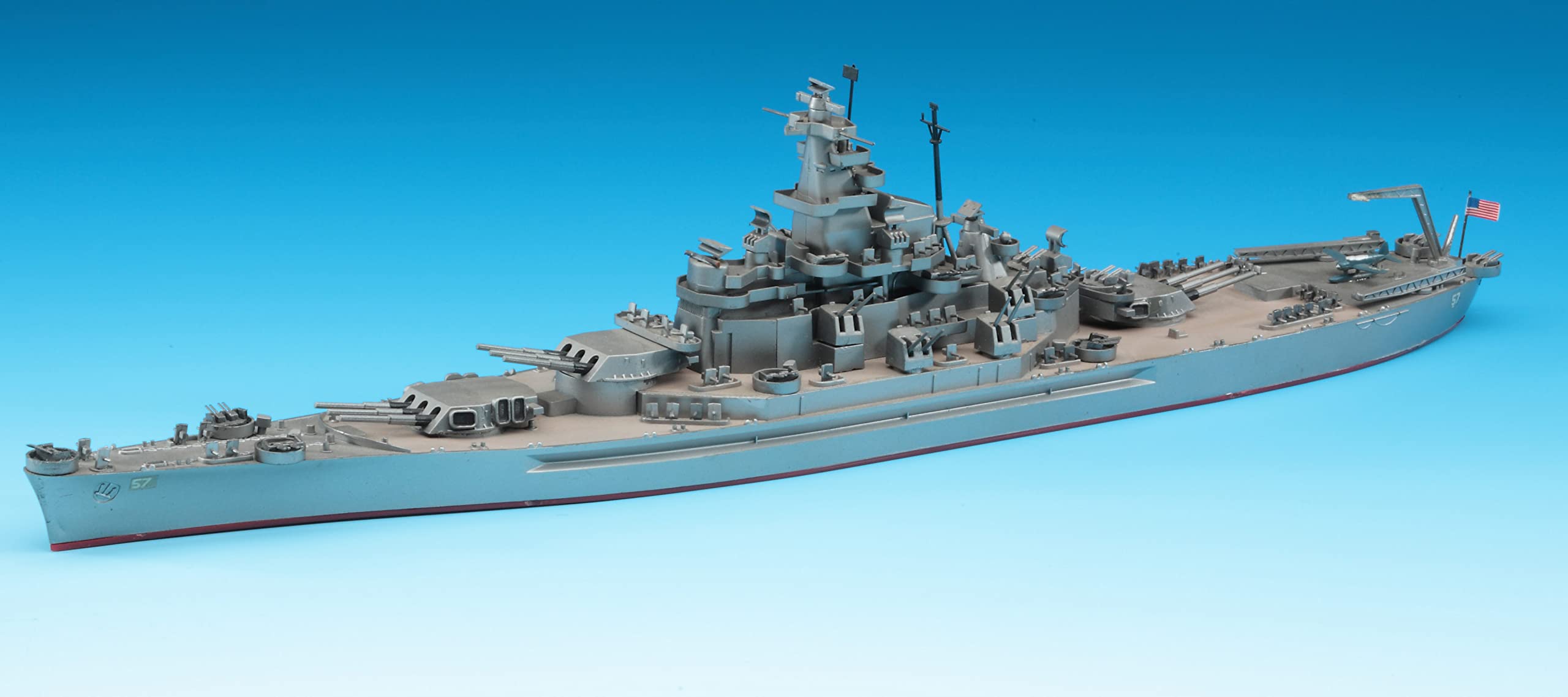 Hasegawa 1/700 Waterline Series US Navy South Dakota Battleship Plastic Model- Japan Figure Store - #1 Bring To You The Best Japanese Goods