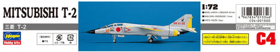 HASEGAWA 1/72 Mitsubishi T-2 J.A.S.D.F. Super-Sonic Advance Jet Trainer Plastic Model- Japan Figure Store - #1 Bring To You The Best Japanese Goods