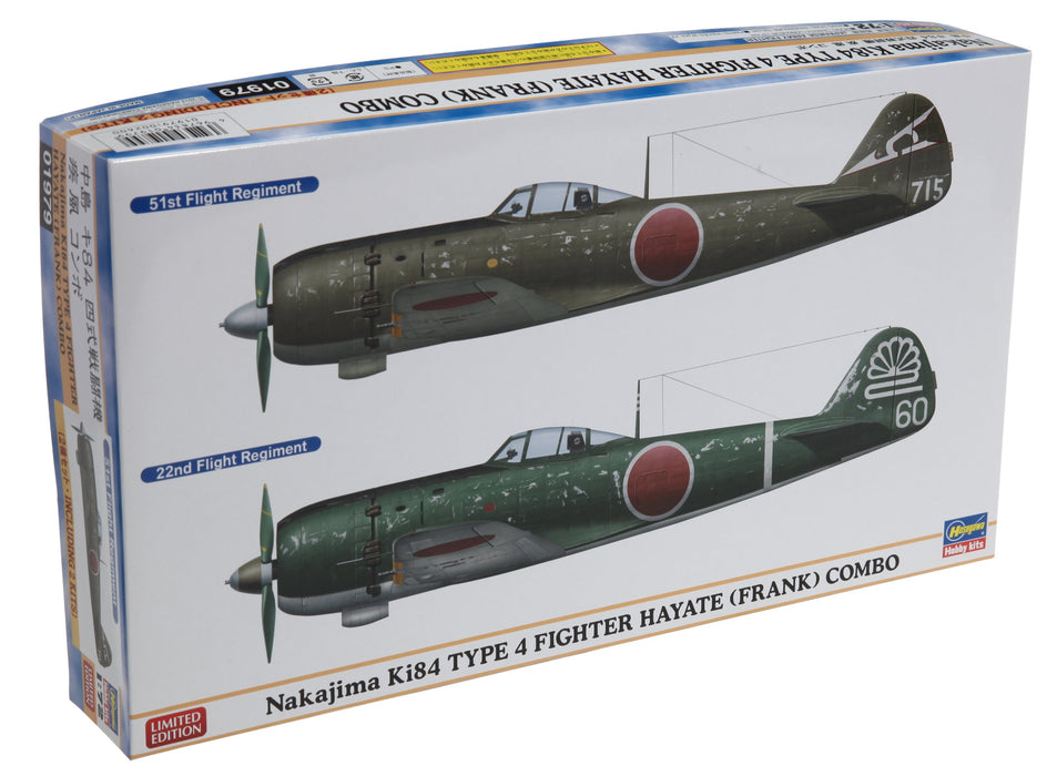 HASEGAWA 01979 Nakajima Ki84 Type 4 Fighter Hayate Frank Combo 1/72 Scale Kit- Japan Figure Store - #1 Bring To You The Best Japanese Goods