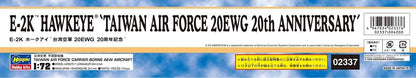 HASEGAWA 02337 E-2K Hawkeye Taiwan Air Force 20Ewg 20Th Anniversary 1/72 Scale Kit- Japan Figure Store - #1 Bring To You The Best Japanese Goods
