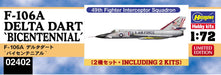 HASEGAWA 1/72 U.S. Air Force F-106A Delta Dart Bicentennial Plastic Model- Japan Figure Store - #1 Bring To You The Best Japanese Goods