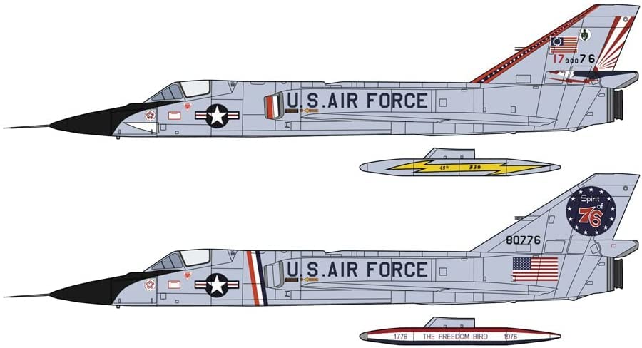 HASEGAWA 1/72 U.S. Air Force F-106A Delta Dart Bicentennial Plastic Model- Japan Figure Store - #1 Bring To You The Best Japanese Goods