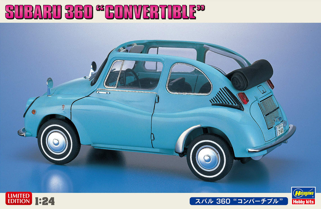 HASEGAWA 1/24 Subaru 360 Convertible Plastic Model- Japan Figure Store - #1 Bring To You The Best Japanese Goods