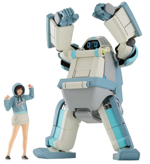 HASEGAWA 1/35 Mechatro Chank No.02 Grayish Mint W/Support Girl Plastic Model- Japan Figure Store - #1 Bring To You The Best Japanese Goods