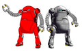 HASEGAWA 1/35 Mechatrowego No.20 Old Style Red & Silver Plastic Model- Japan Figure Store - #1 Bring To You The Best Japanese Goods