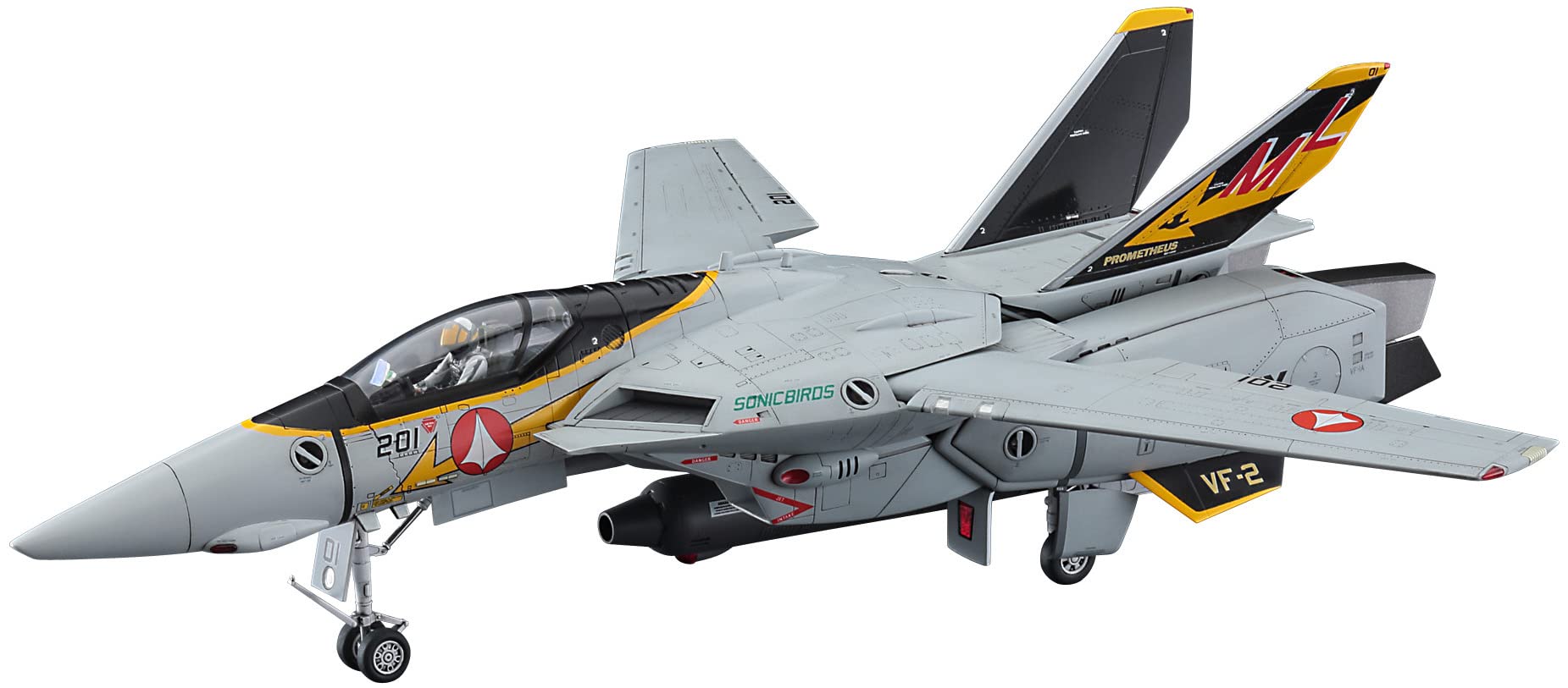 HASEGAWA 1/48 Vf-1A Valkyrie Vf-2 Sonicbirds Plastic Model- Japan Figure Store - #1 Bring To You The Best Japanese Goods