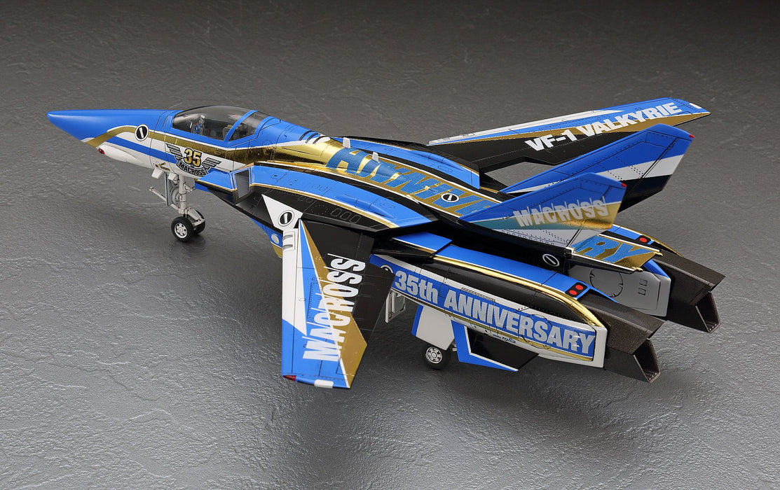 Hasegawa Super Dimension Fortress Macross Vf-1J Valkyrie Macross 35Th Anniversary Painting Machine 1/72 Scale Plastic Model 65839- Japan Figure Store - #1 Bring To You The Best Japanese Goods