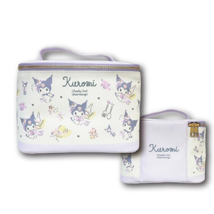 Hatakeyamashoji Japan Cosmetic Case Vanity Pouch Flyer Pattern Kuromi- Japan Figure Store - #1 Bring To You The Best Japanese Goods