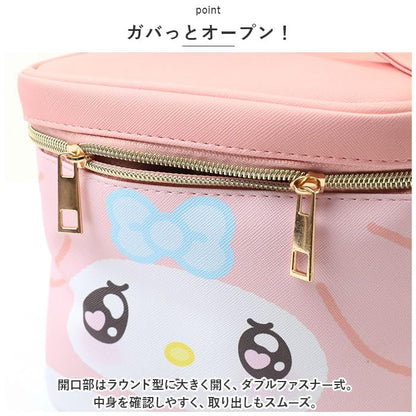 Hatakeyamashoji Japan Cosmetic Case Vanity Pouch Flyer Pattern Kuromi- Japan Figure Store - #1 Bring To You The Best Japanese Goods
