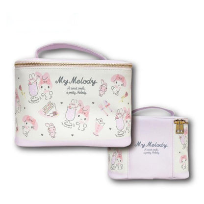 Hatakeyamashoji Japan My Melody Vanity Pouch Flyer Pattern Makeup Case- Japan Figure Store - #1 Bring To You The Best Japanese Goods