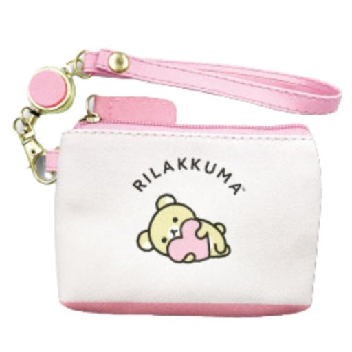 San-X Rilakkuma Reel Pass Pouch by Hatayama Shoji - Heart Relanowa A Size H8.5 x W13 x D2cm- Japan Figure Store - #1 Bring To You The Best Japanese Goods