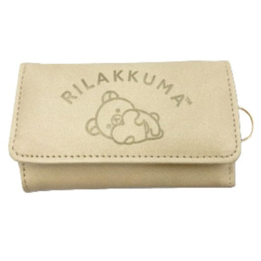 San-X Rilakkuma Key Case by Hatayama Shoji Embossed Heart Design H7xW11xD2cm- Japan Figure Store - #1 Bring To You The Best Japanese Goods